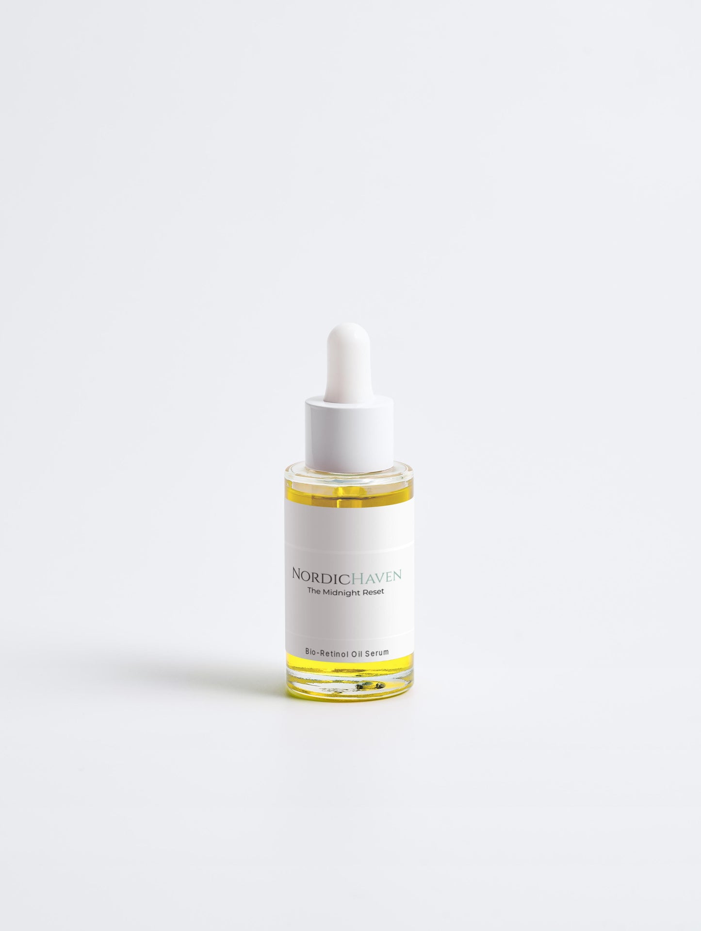 The Midnight Reset is a plant-based **Plant-Powered Smoothing Routine** designed for the sensitive soul.

We swapped harsh synthetic actives for Bakuchiol, a gentle Nordic favorite that mimics the smoothing power of high-performance actives without the sting, redness, or "purge." Blended with organic Jojoba and Rosehip, this golden oil works while you rest—smoothing fine lines and restoring your glow by morning.