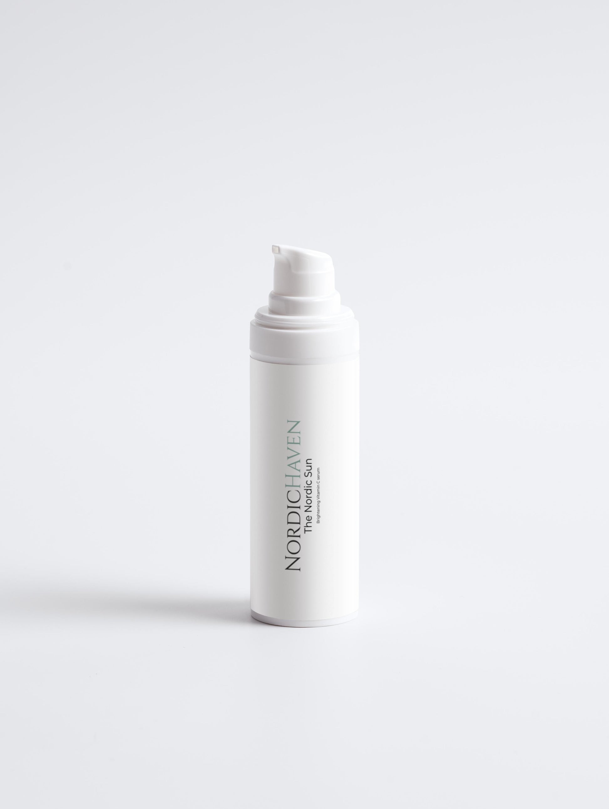 Powered by a stable form of Vitamin C (Sodium Ascorbyl Phosphate), it **visibly supports the skin against the effects of pollution and UV exposure, helping to even tone.** Enriched with Hyaluronic Acid, it hydrates while it brightens, leaving you with that signature "lit-from-within" Nordic glow.