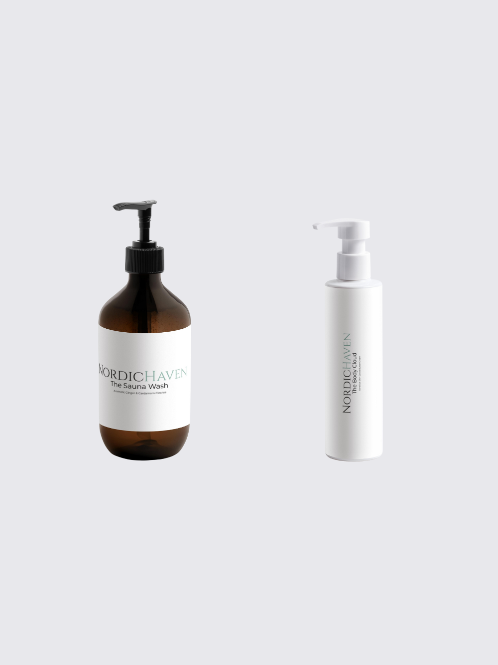 Aromatic ginger body wash and lipid Conditioning cream set for dry skin barrier Support