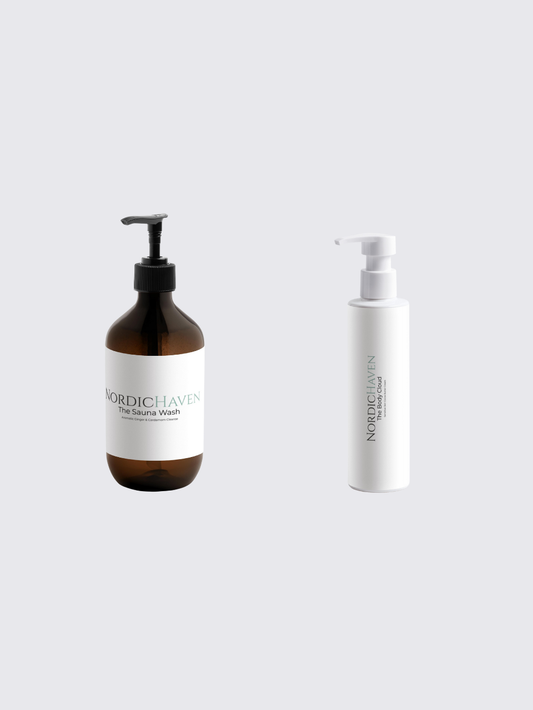 Aromatic ginger body wash and lipid Conditioning cream set for dry skin barrier Support