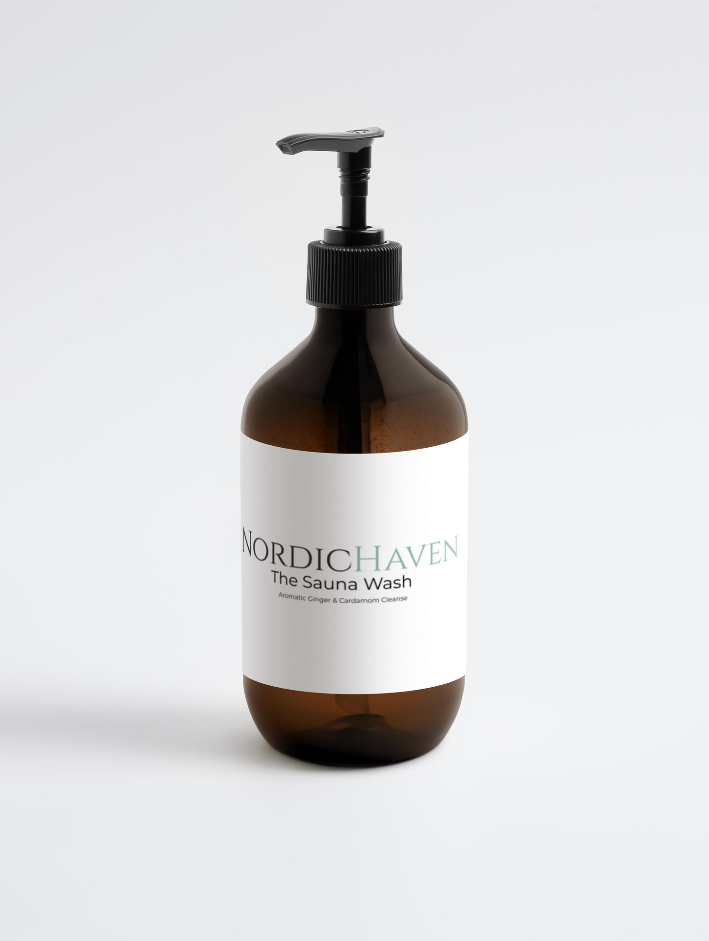 Aromatic ginger and cardamom body wash for gentle cleansing and sensory relaxation