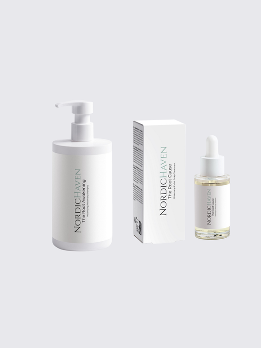 Rosemary hair density kit with scalp treatment and sulfate-free shampoo for anagen phase support